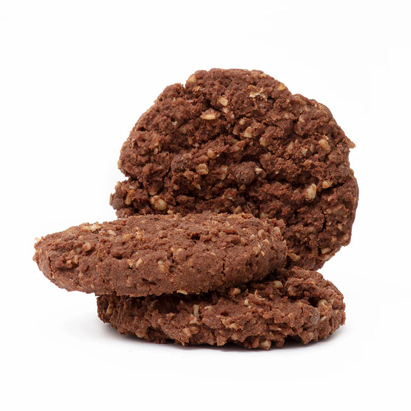 Chocolate biscuits with oats