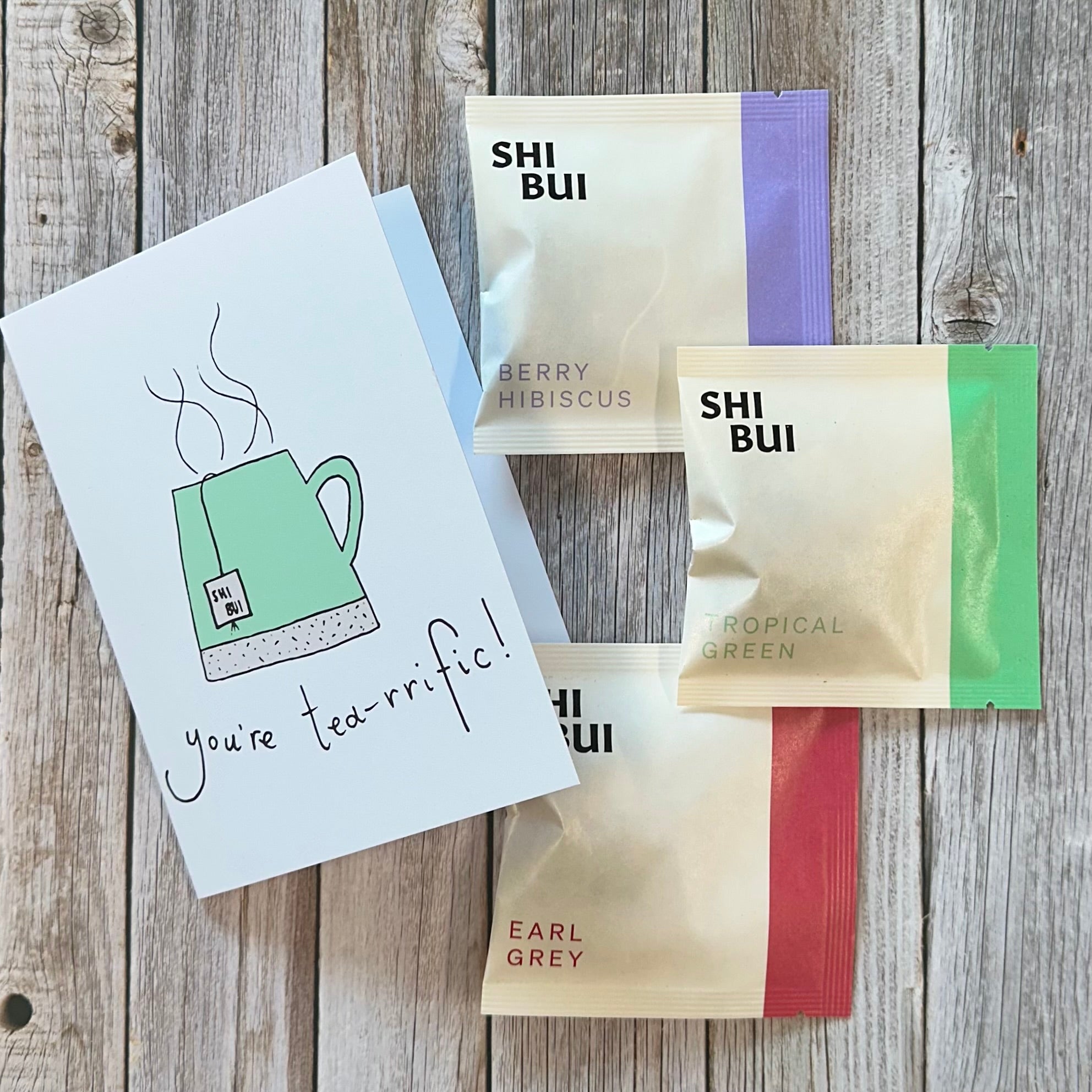 Send a Greetings Card with some tea!