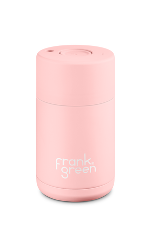 10oz Frank Green Reusable Coffee Cup Blushed Pink