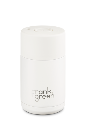 10oz Frank Green Reusable Coffee Cup Cloud White