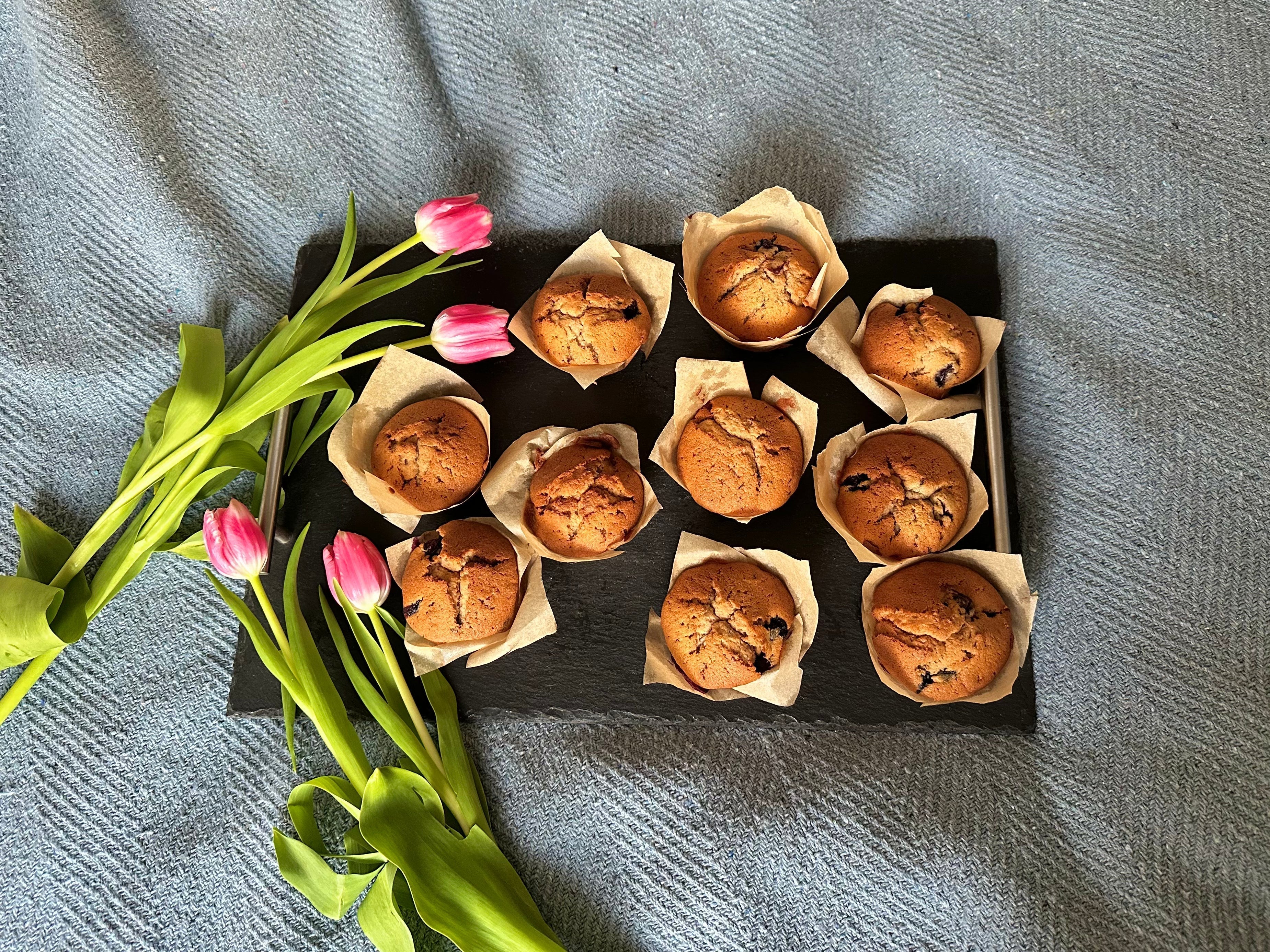 Earl Grey & Blueberry Muffins