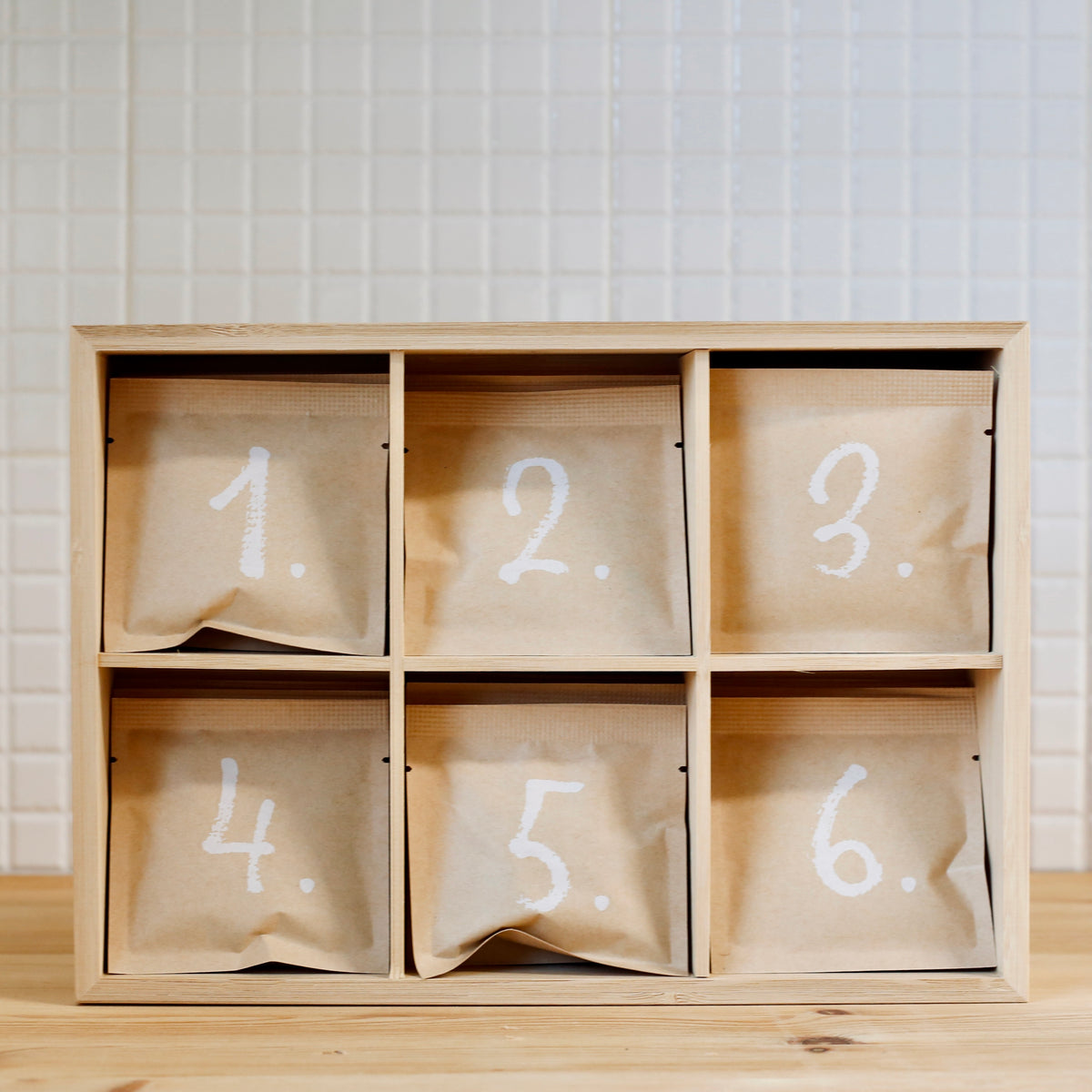 Selection of 24 loose leaf teas from the Shibui Tea Advent Calendar 2026