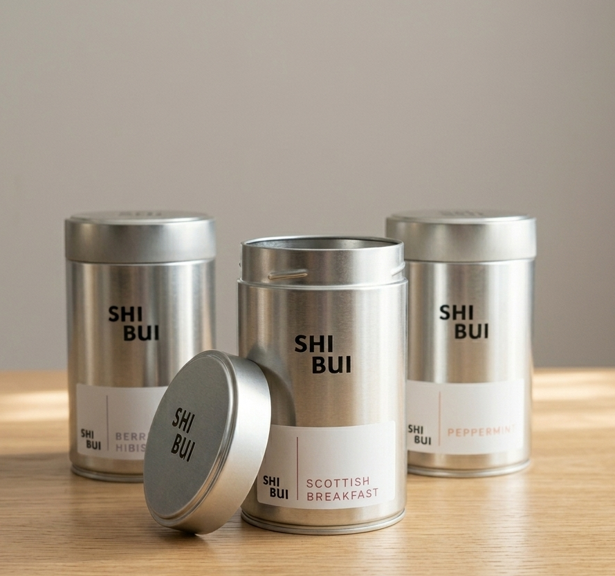 Shibui tea storage tins