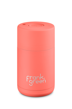 10oz Frank Green Reusable Coffee Cup Coral