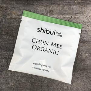 Chun Mee Organic Individually Wrapped Tea Bag Plastic Free