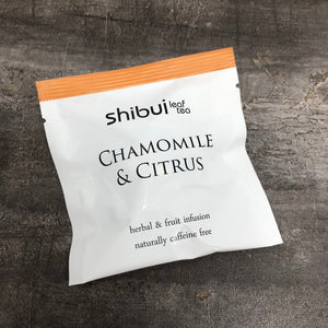 Chamomile and Citrus Individually Wrapped Plastic Free Tea bag